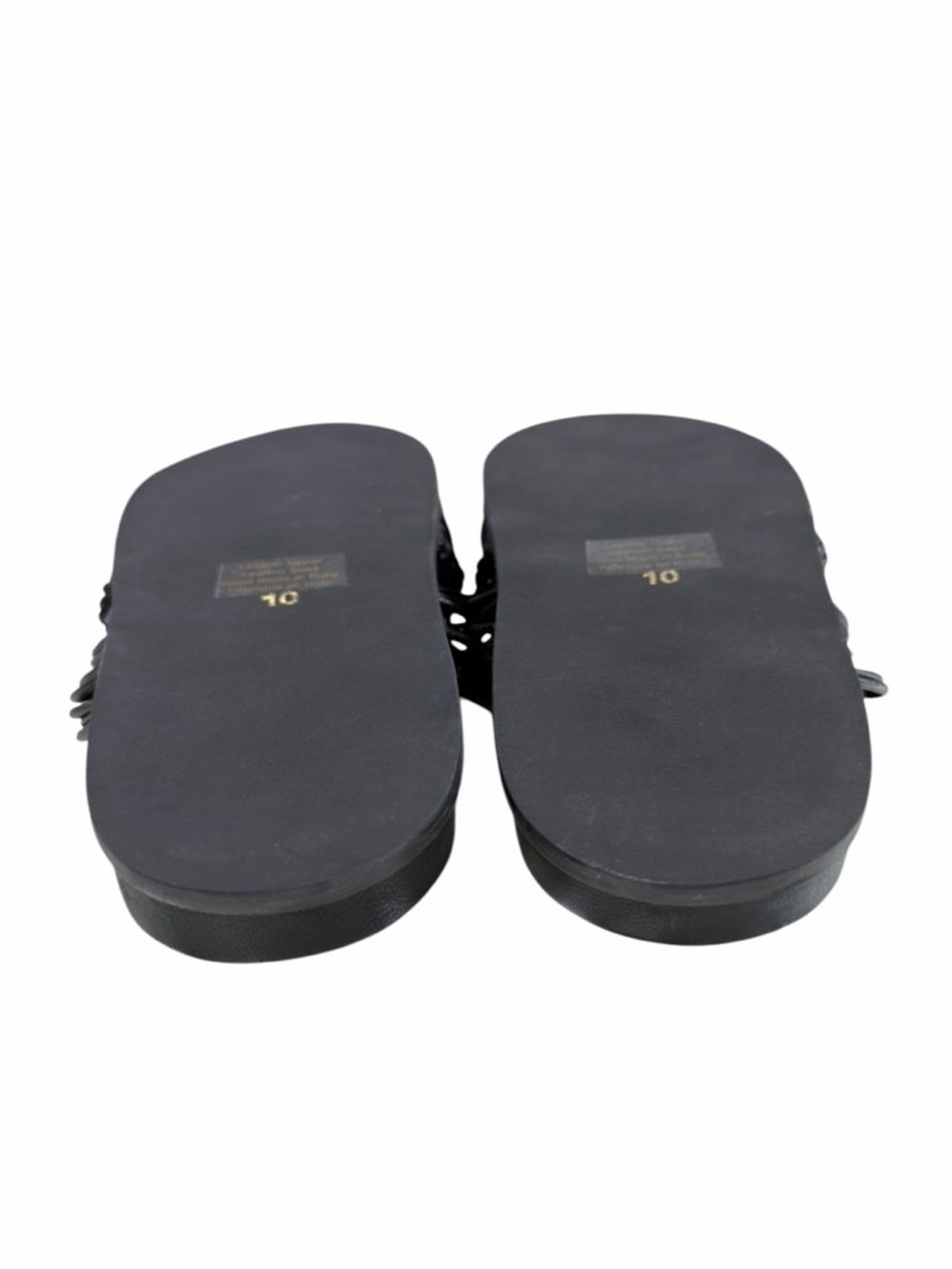 Jeffrey Campbell Intwined Strappy Slide Sandals Black Size 10 - Picture 13 of 16